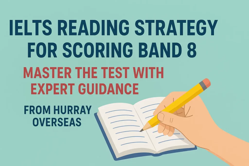 IELTS Reading Strategy for Scoring Band 8: Master the Test with Expert Guidance from Hurray Overseas