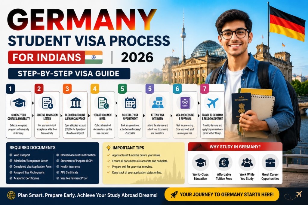 Germany Student Visa Process for Indians